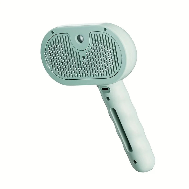Rechargeable Steam Cat Brush - 2025 Latest 3-In-1 Grooming & Massage Tool for Pets, USB Charging, Low Voltage