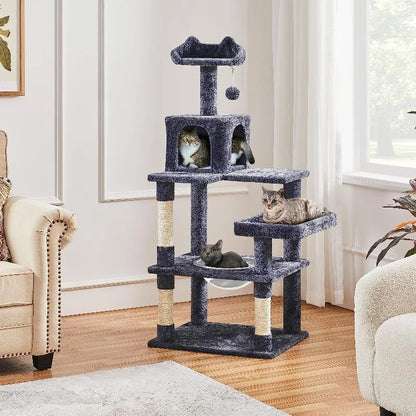 Factory Wholesale Luxury Large Cat Tree Tower Sustainable Sisal Pet Cat Scratcher and House Furniture