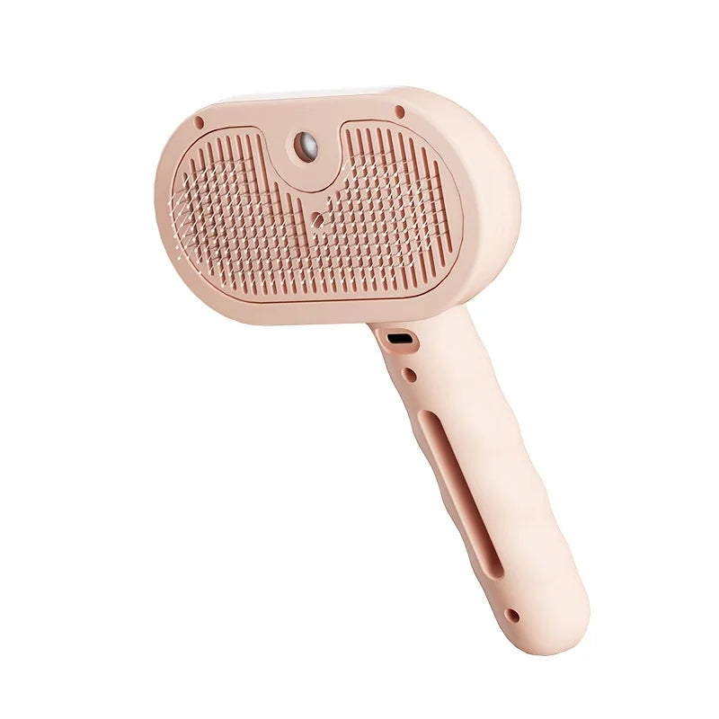 Rechargeable Steam Cat Brush - 2025 Latest 3-In-1 Grooming & Massage Tool for Pets, USB Charging, Low Voltage
