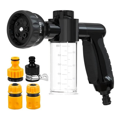 Pressure Hose Nozzle Foam Gun 8 in 1 Jet Spray Gun Soap Dispenser Garden Watering Horse Dog Animal Car Washing Tool Dropshipping