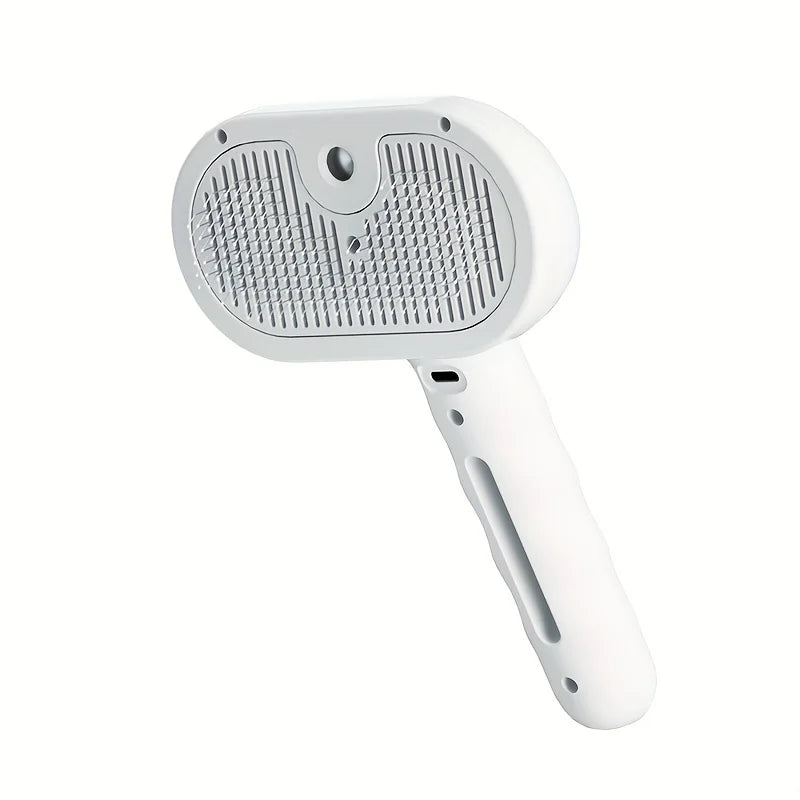 Rechargeable Steam Cat Brush - 2025 Latest 3-In-1 Grooming & Massage Tool for Pets, USB Charging, Low Voltage