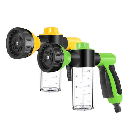 Pressure Hose Nozzle Foam Gun 8 in 1 Jet Spray Gun Soap Dispenser Garden Watering Horse Dog Animal Car Washing Tool Dropshipping