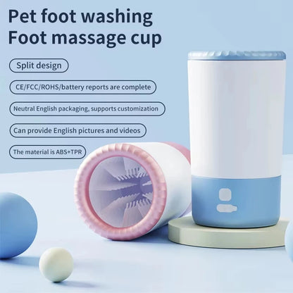 Automatic Portable Electric Pet Foot Washing Machine Quick Paw Cleaner Waterproof Low Noise Cup for Pets