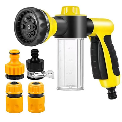 Pressure Hose Nozzle Foam Gun 8 in 1 Jet Spray Gun Soap Dispenser Garden Watering Horse Dog Animal Car Washing Tool Dropshipping